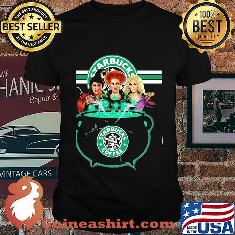 Hocus pocus witch starbucks coffee logo shirt