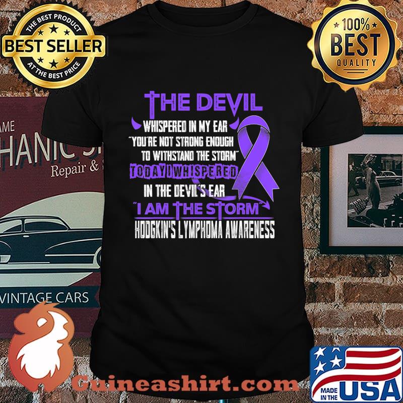 Hodgkin's Lymphoma Awareness I am the Storm Devil T-Shirt