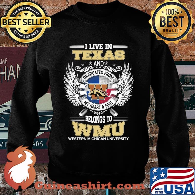 I live in texas and belong to wmu western michigan university s Sweater