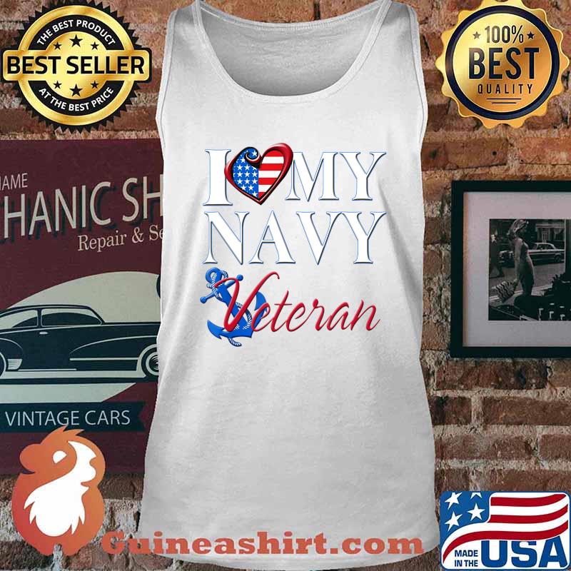 I Love My Navy Veteran Patriotic Sailor T-Shirt Tank top