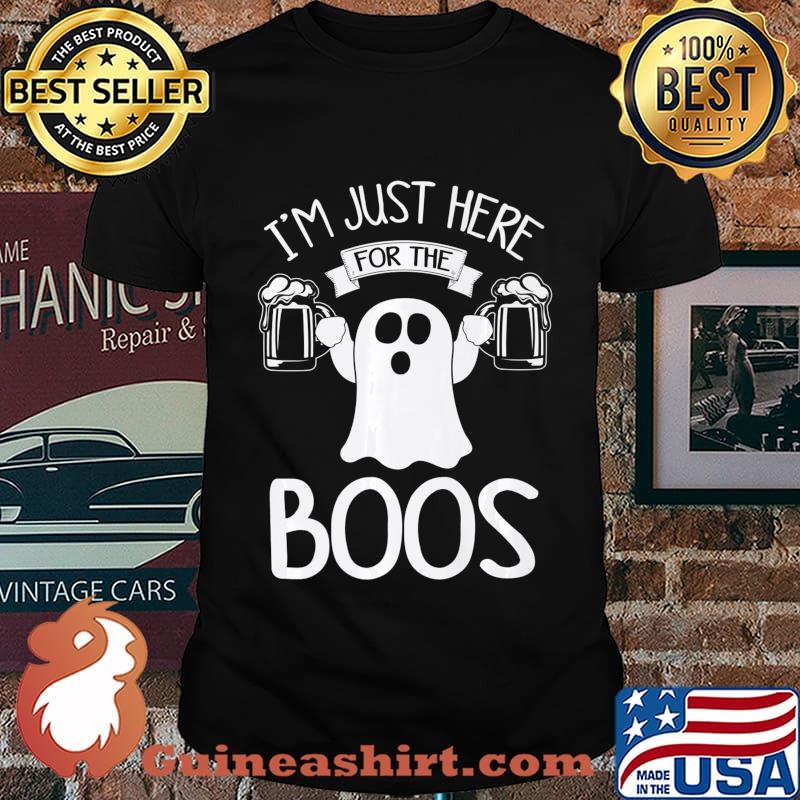 I'm Just Here For The Boos Drinking Mom Wine Lover Premium T-Shirt