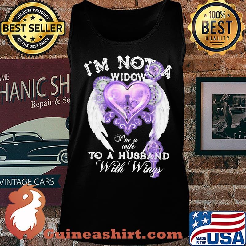 I'm not a widow to a husband with wings heart s Tank top