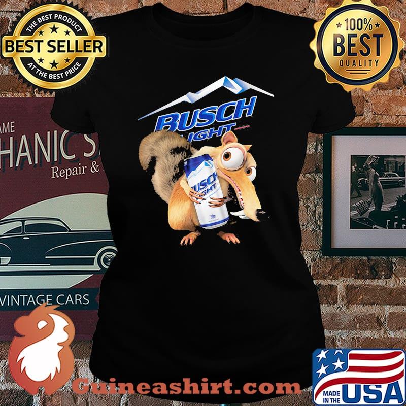 Ice age scrat hug busch light s Laides tee