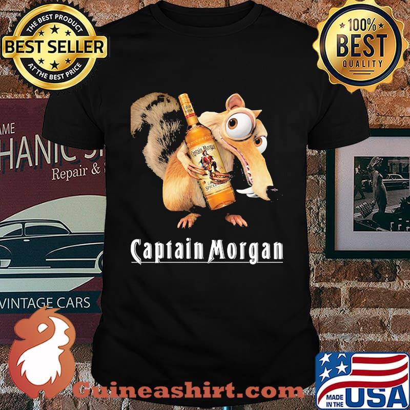 Ice age scrat hug captain morgan shirt