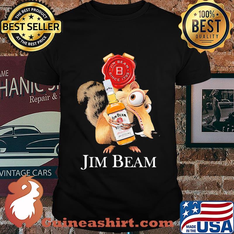 Ice age scrat hug jim beam shirt