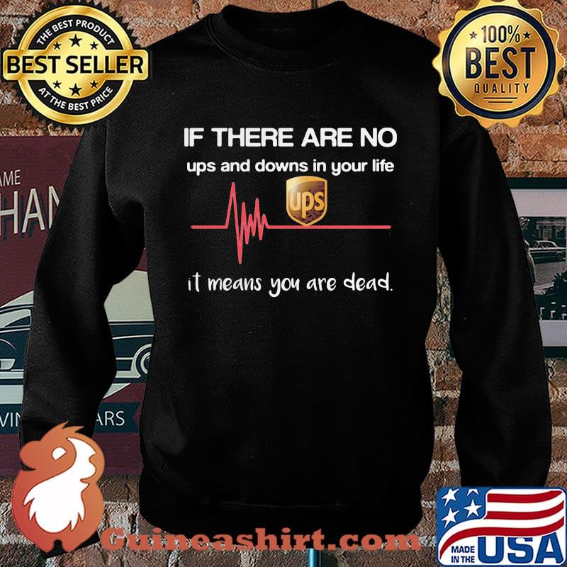 If there are no ups and downs in your life it means you are dead s Sweater