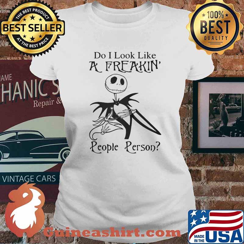 Jack skellington do i look like a freakin people person s Ladies tee