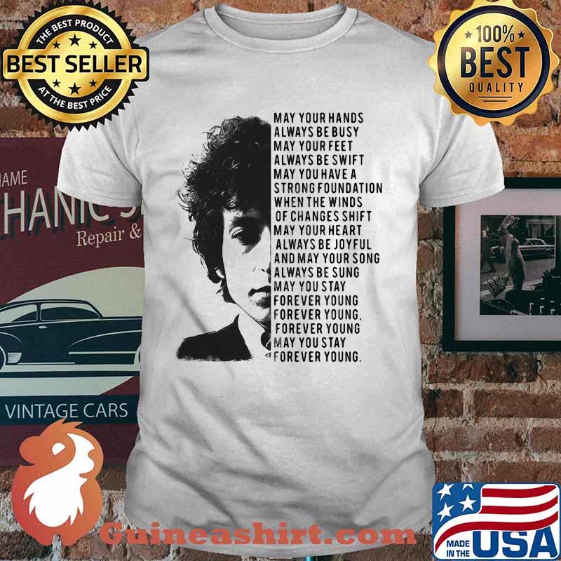 Jimi hendrix may your hands always be busy may your feet always be swift may you have a strong foundation shirt