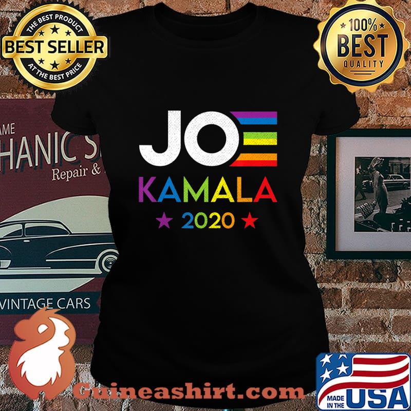 Joe Biden Kamala Harris 2020 Rainbow Gay Pride LGBT Election T-Shirt Laides tee