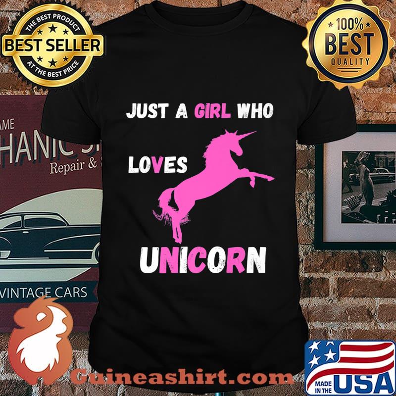 Just a girl who loves unicorns Premium T-Shirt