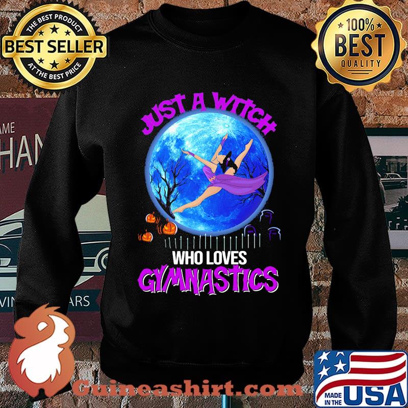 Just a witch who loves gymnastics happy halloween s Sweater