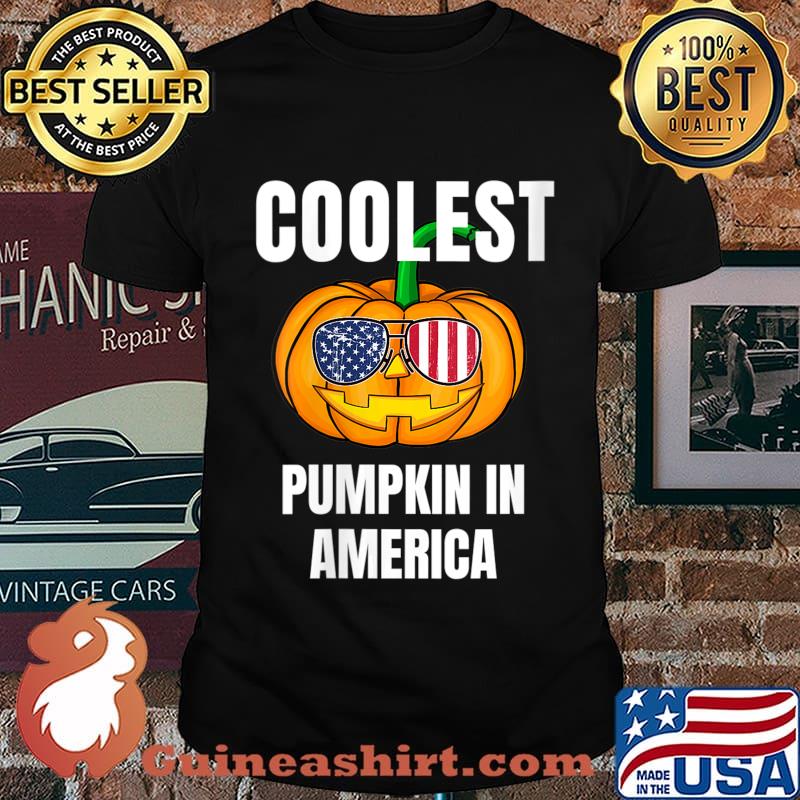 Kids Coolest Pumpkin In America Halloween Boys Girls Shirt