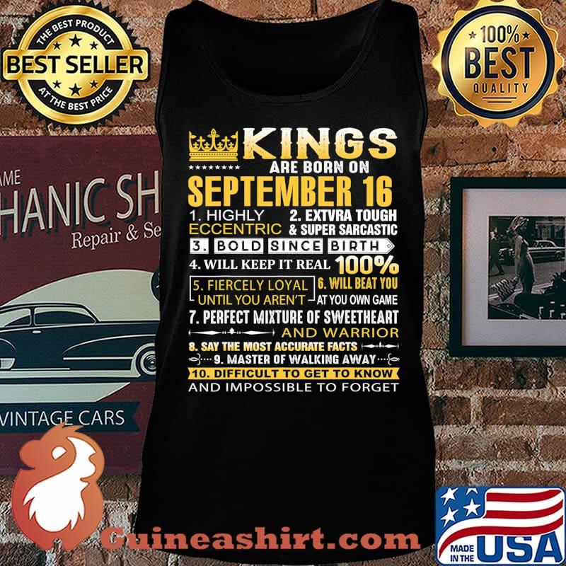 Kings Are Born On September 16th T-Shirt Tank top