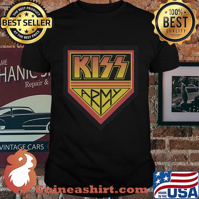 Kiss band army vintage logo shirt