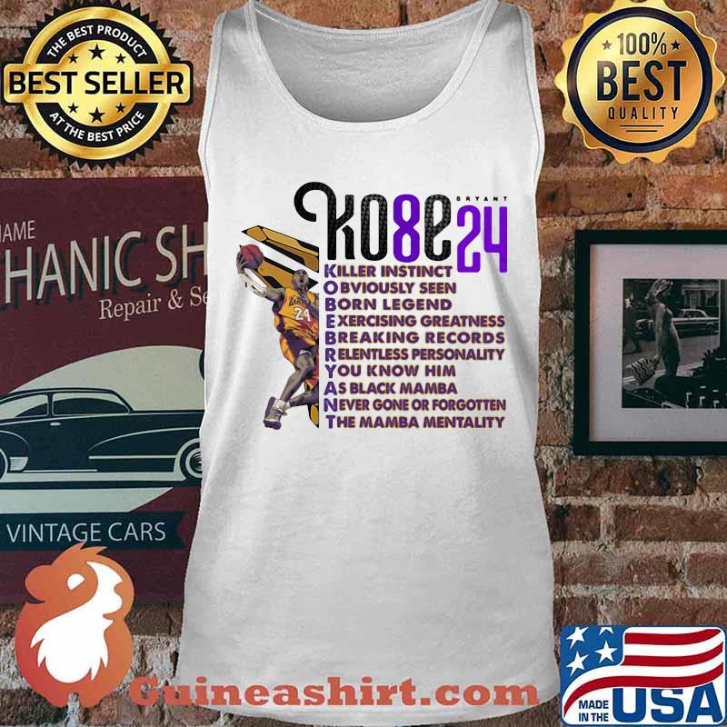 Kobe bryant mamba forever killer instinct obvioisly seen born legend s Tank top