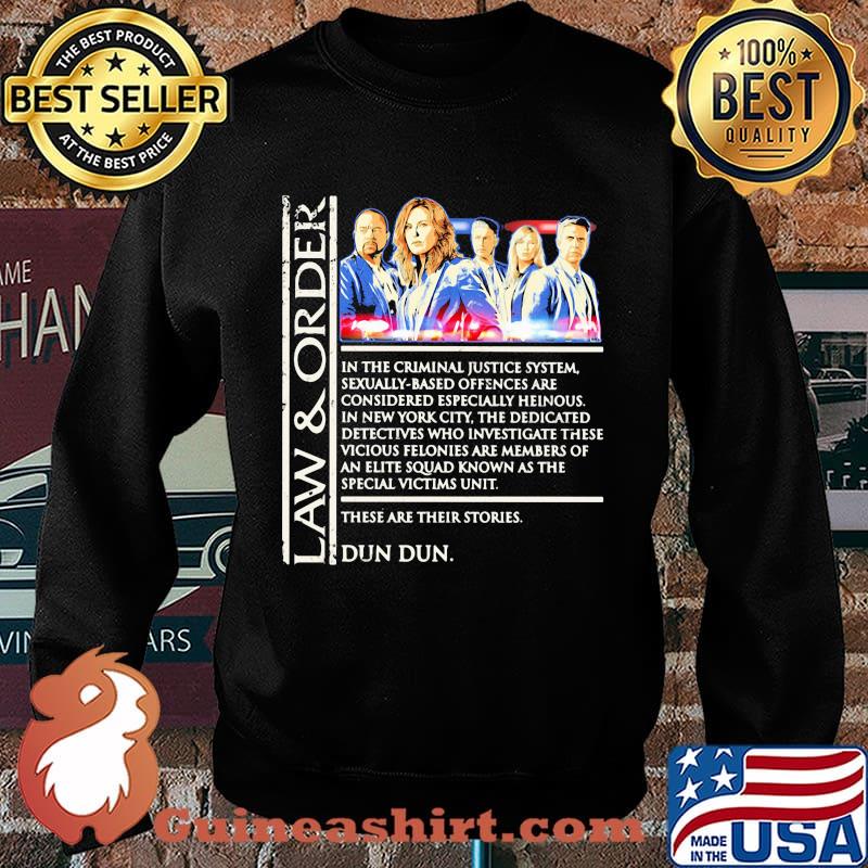 Law and order in the criminal justice system sexually based offences are considered especially heinous in new york city the dedicated s Sweater