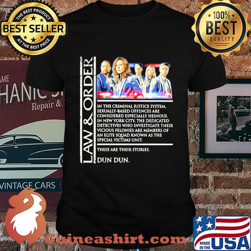 Law and order in the criminal justice system sexually based offences are considered especially heinous in new york city the dedicated shirt