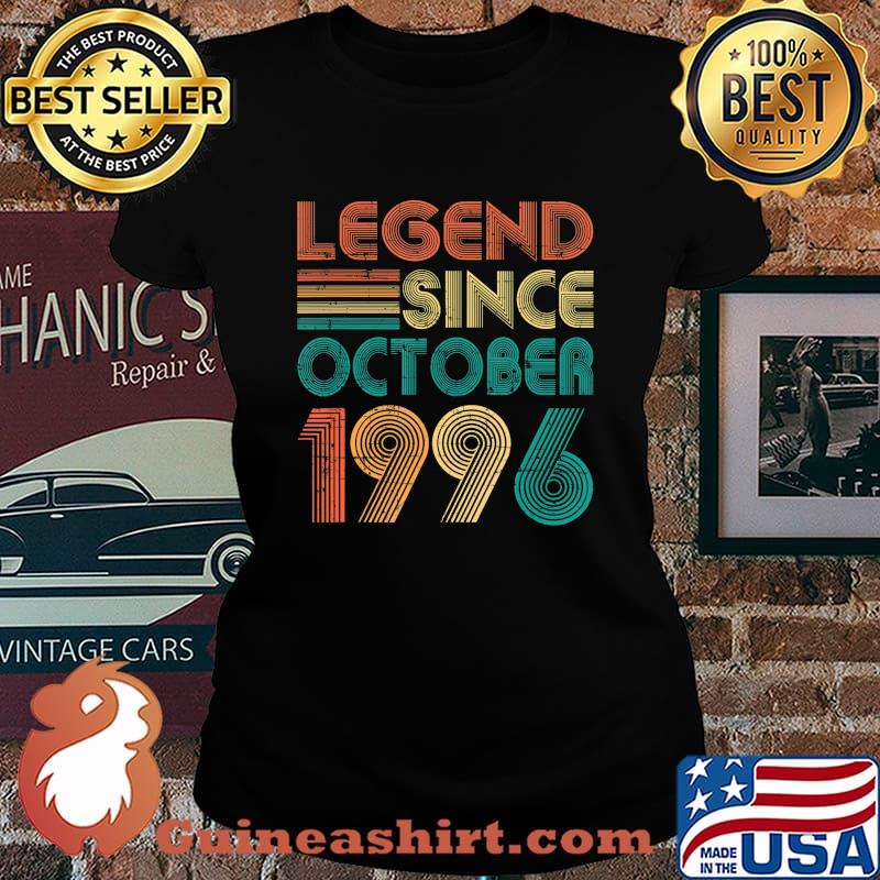 Legend Since October 1996 Gift 24th Birthday 24 Years Old T-Shirt Laides tee