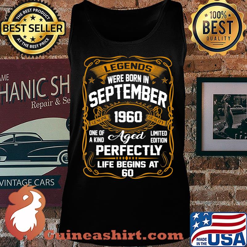 Legends Were Born In September 1960 60th Birthday Gift T-Shirt Tank top