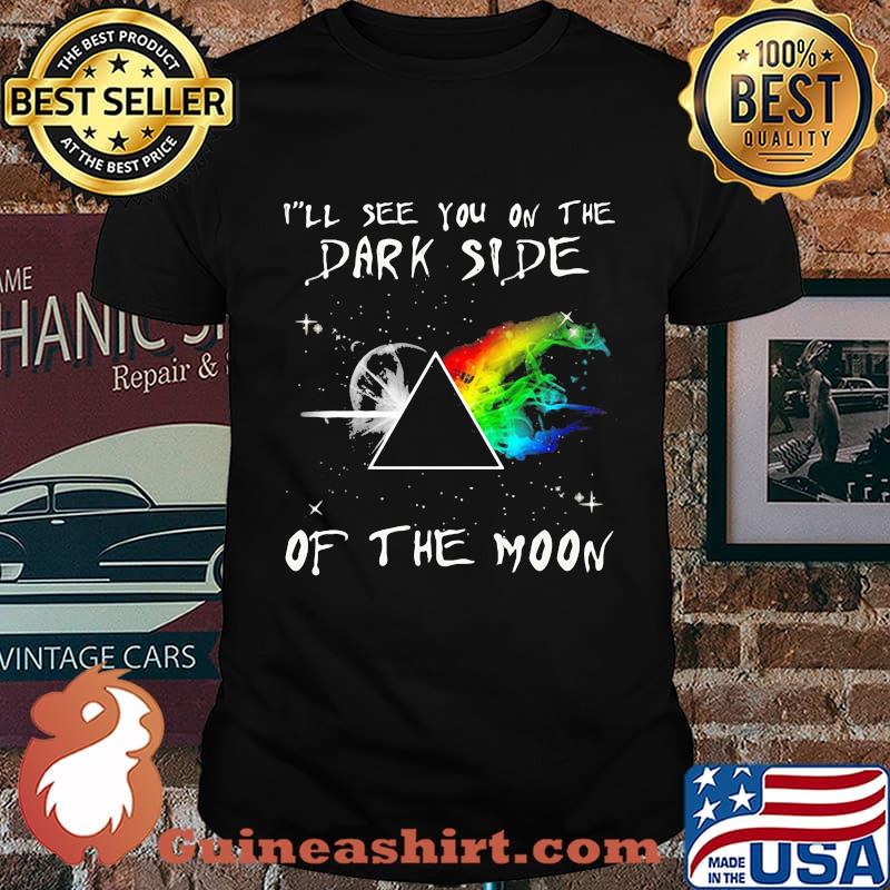 Lgbt pink floyd band i'll see you on the park side of the moon shirt