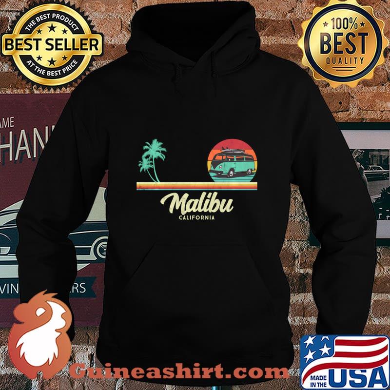 Malibu California Surf Beach Hippie Van Surfer Pullover s Hoodie