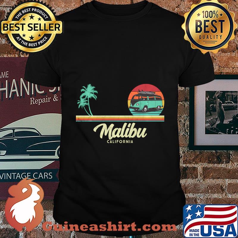 Malibu California Surf Beach Hippie Van Surfer Pullover shirt