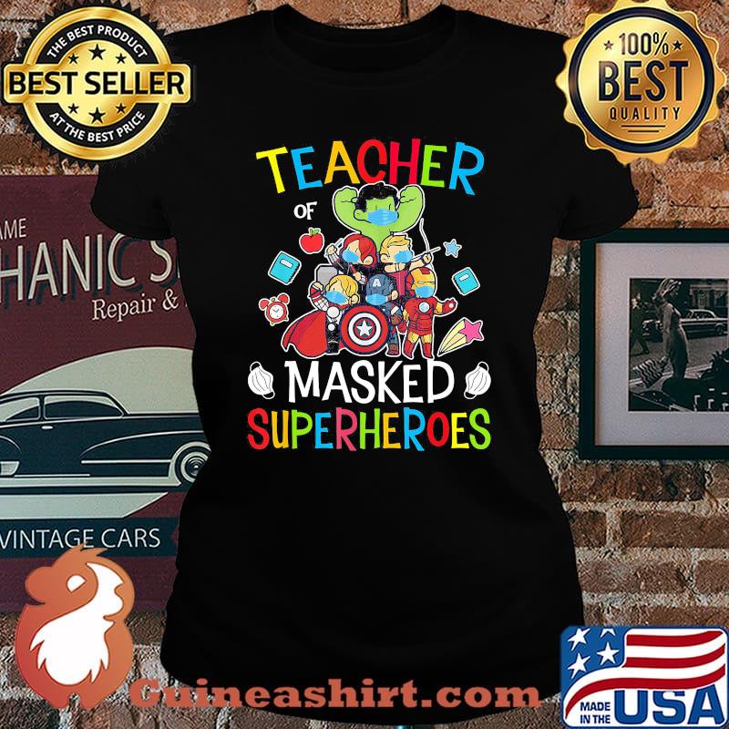 Marvel heroes teacher of masked superheroes s Laides tee