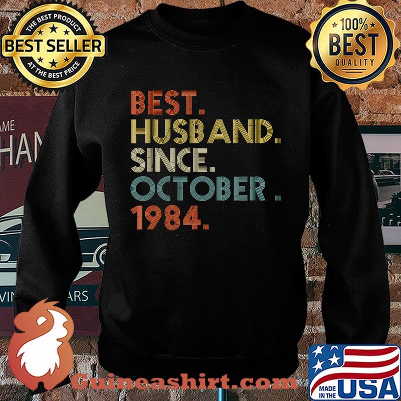 Mens 36th Wedding Anniversary Gift Husband Since October 1984 T-Shirt Sweater