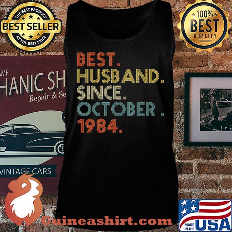 Mens 36th Wedding Anniversary Gift Husband Since October 1984 T-Shirt Tank top
