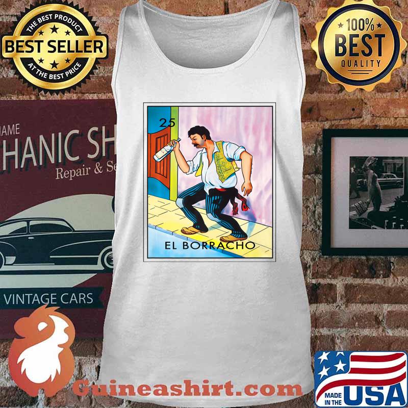 Mens EL BORRACHO (Loteria) Mexican Lottery Bingo Premium T-Shirt Tank top