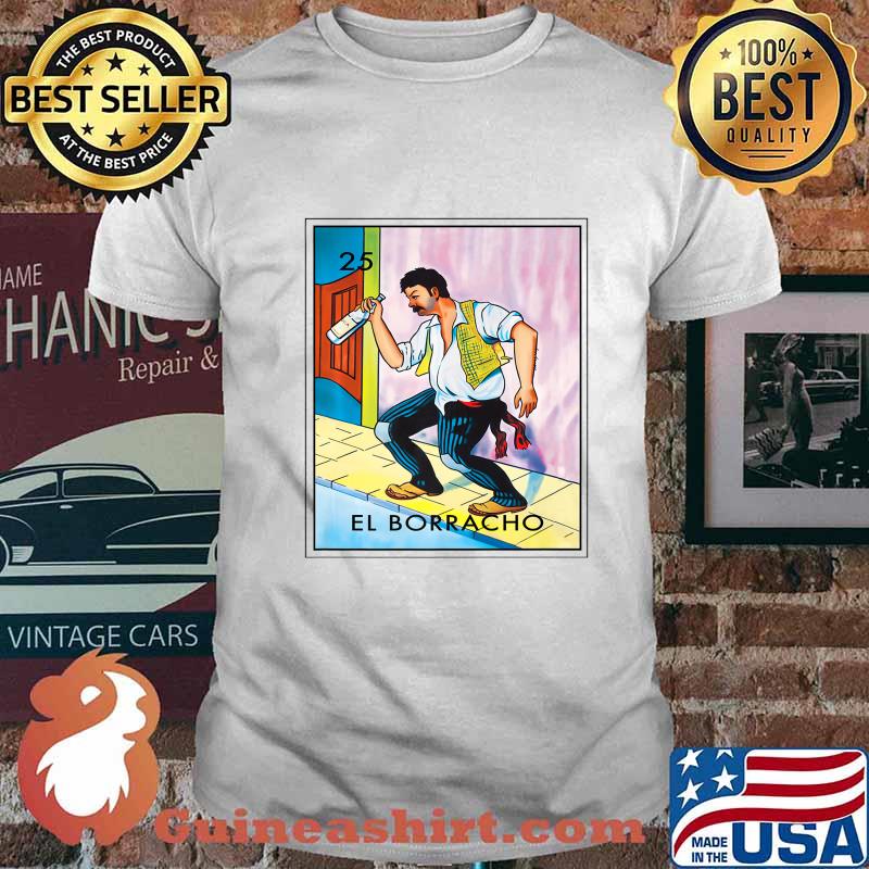 Mens EL BORRACHO (Loteria) Mexican Lottery Bingo Premium T-Shirt