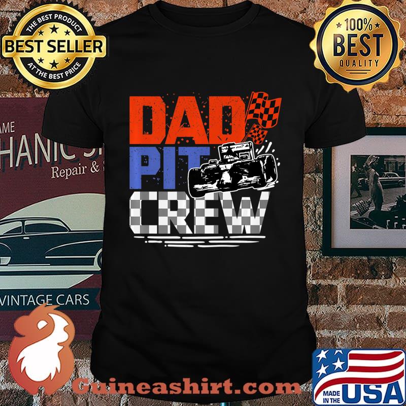 Mens Race Car Themed Birthday Party Gift Dad Pit Crew Costume Premium T-Shirt
