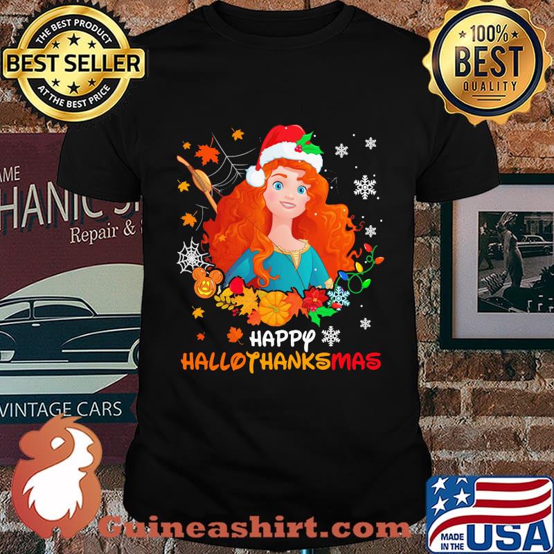 Merida happy hallothanksmas halloween thanksgiving christmas shirt