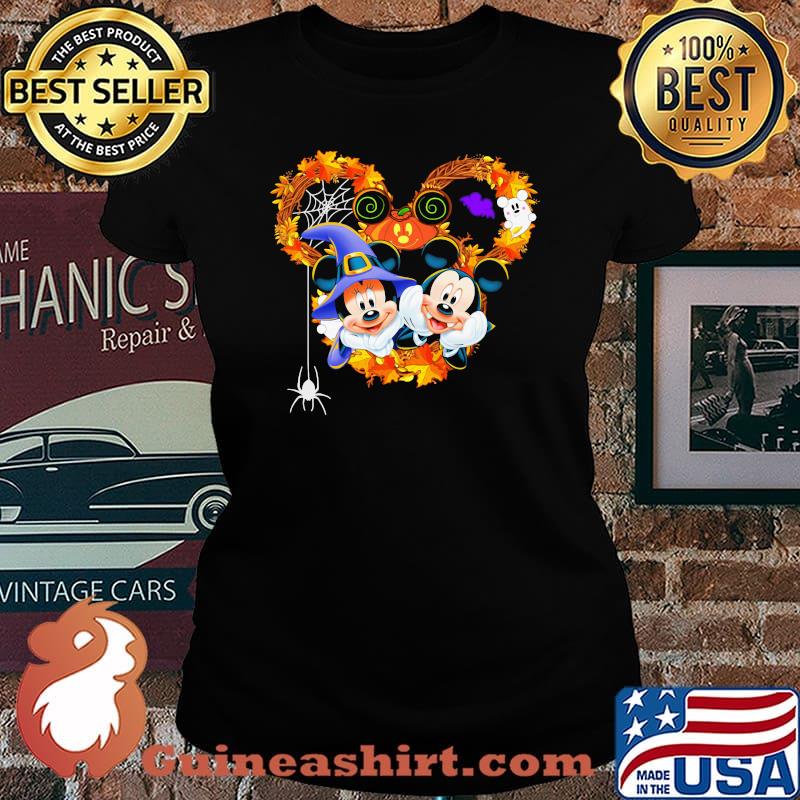 Mickey and minnie mouse happy halloween s Laides tee
