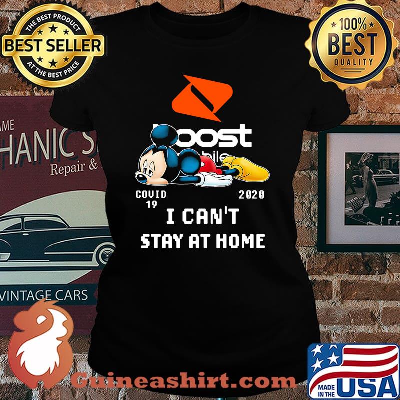 Mickey mouse boost covid-19 2020 i can't stay at home s Laides tee