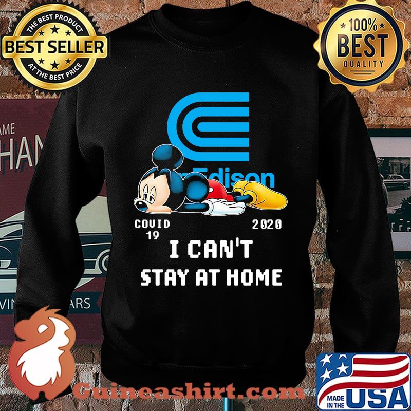 Mickey mouse con edison covid-19 2020 i can't stay at home s Sweater