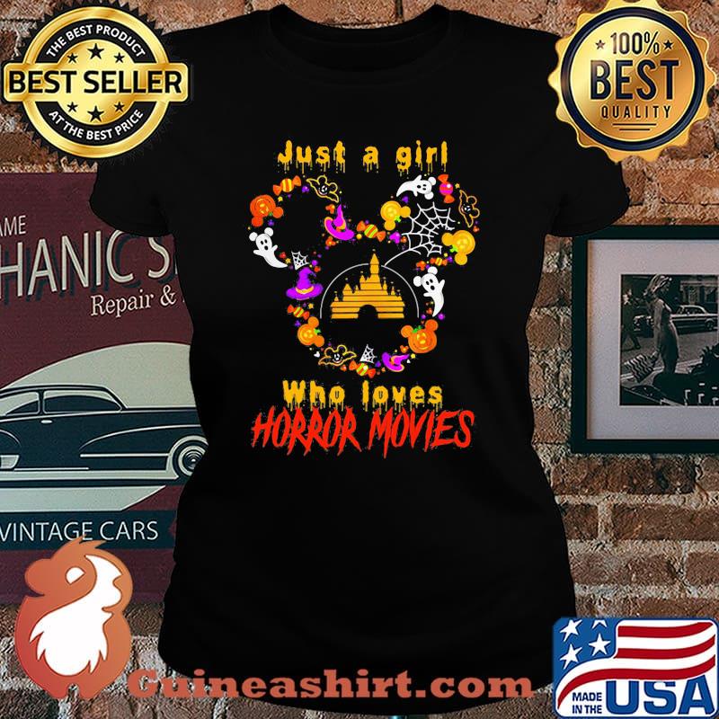 Mickey mouse just a girl who loves horror movies s Laides tee