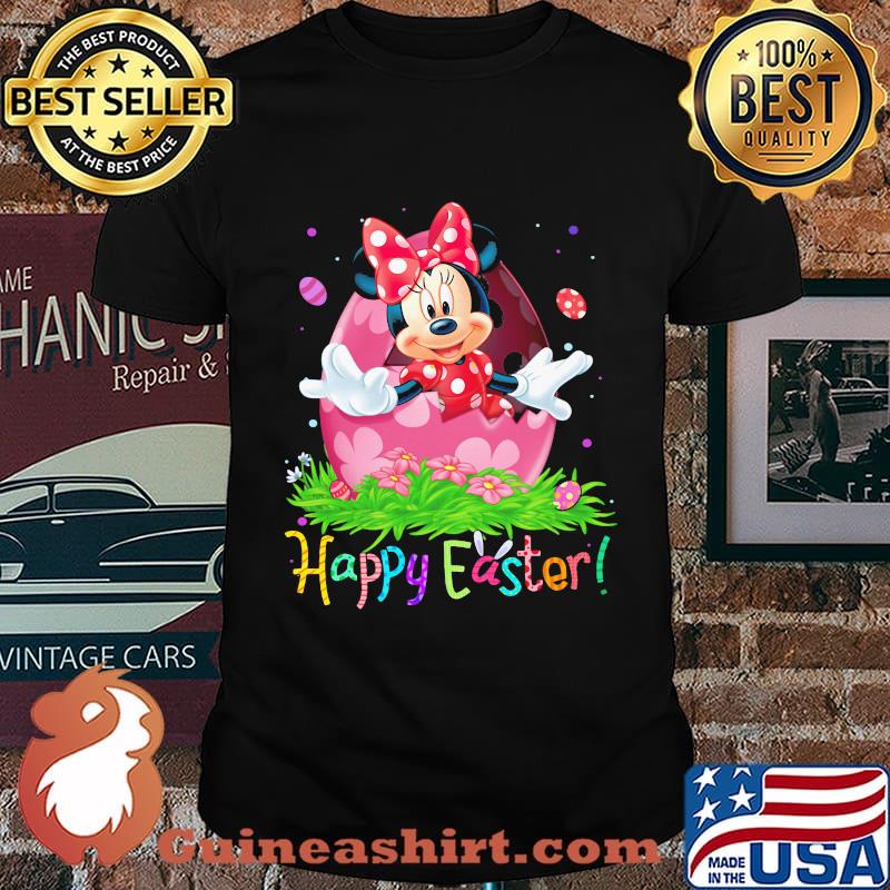 Minnie mouse happy easter flowers shirt