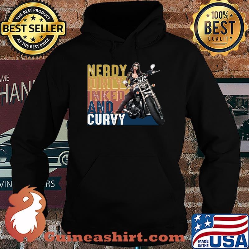 Motorcycle nerdy dirty inked and curvy vintage s Hoodie