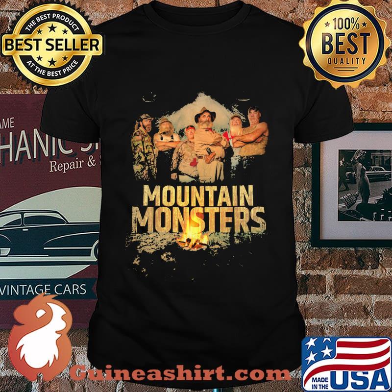 Mountain monsters fire vintage shirt