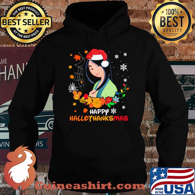Mulan happy hallothanksmas halloween thanksgiving christmas s Hoodie