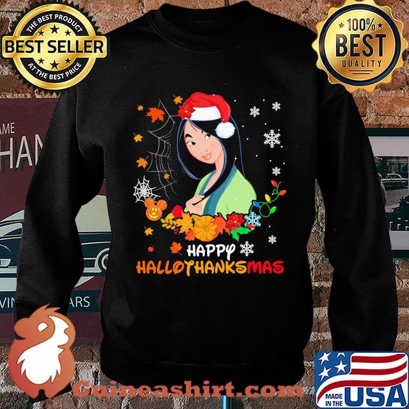 Mulan happy hallothanksmas halloween thanksgiving christmas s Sweater