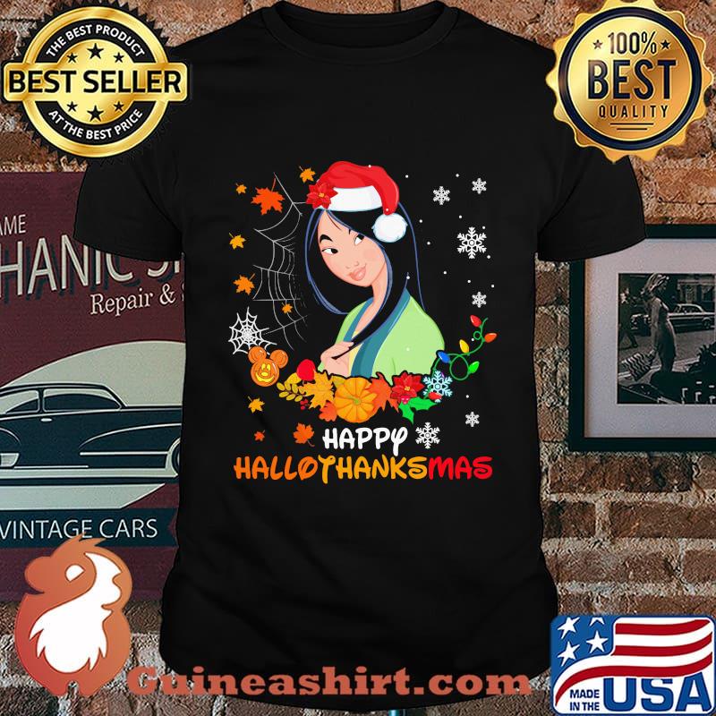 Mulan happy hallothanksmas halloween thanksgiving christmas shirt