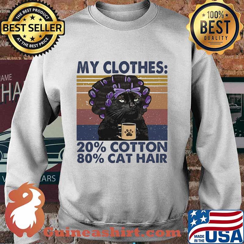 My clothes 20% cotton 80% cat hair vintage retro s Sweater