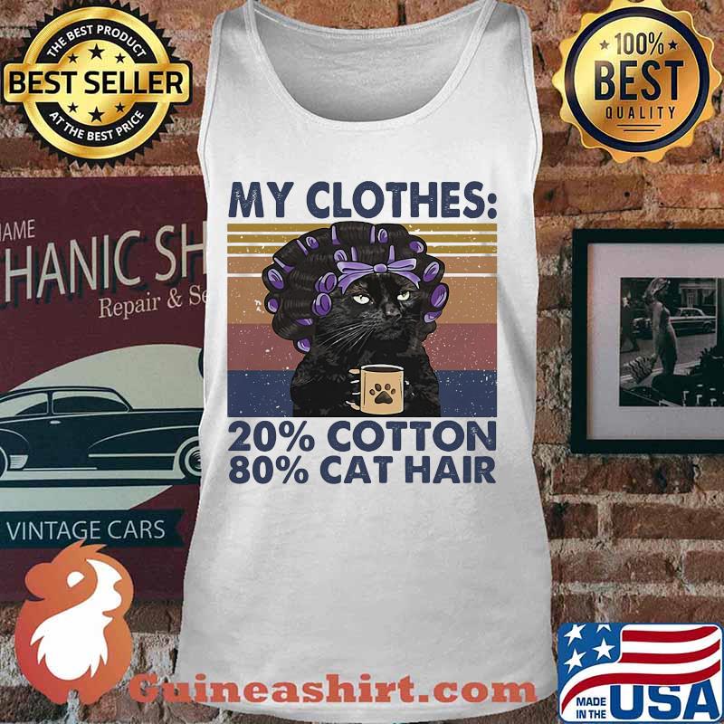 My clothes 20% cotton 80% cat hair vintage retro s Tank top