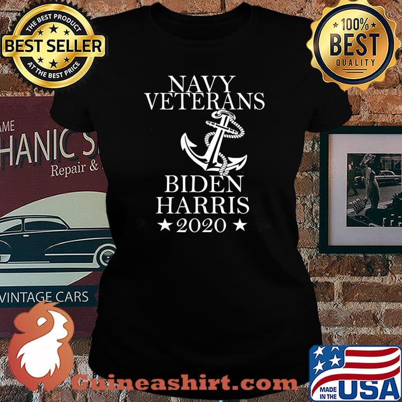 Navy Veterans Vote for Biden Harris 2020 T-Shirt Laides tee