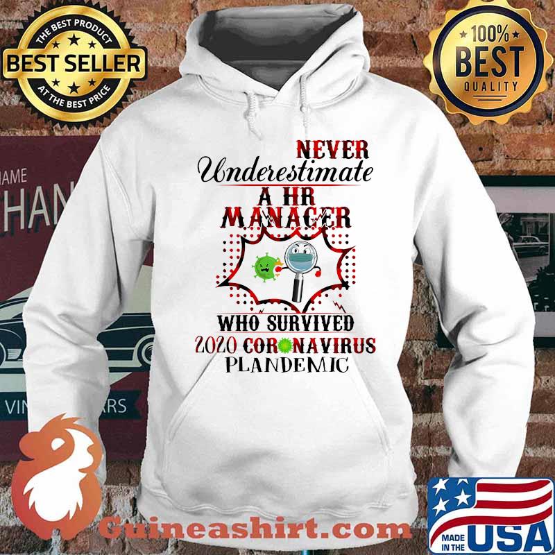 Never Underestimate A Hr Manager Who Survived 2020 Coronavirus Plandemic Shirt Hoodie