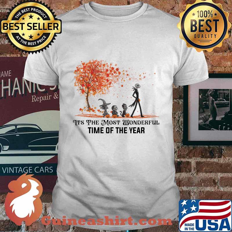 Nightmare it's the most wonderful time of the year leaves tree shirt