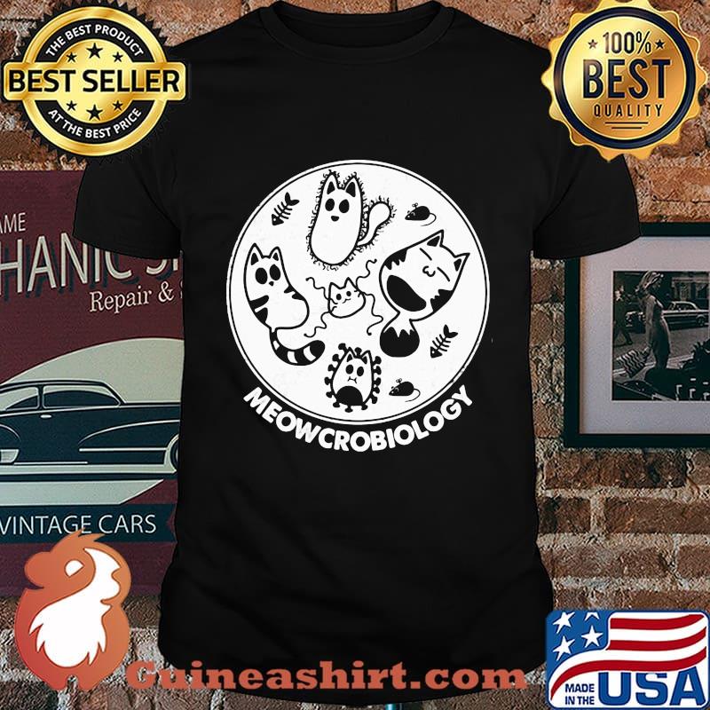 Official Cats Meowcrobiology Happy Halloween Shirt