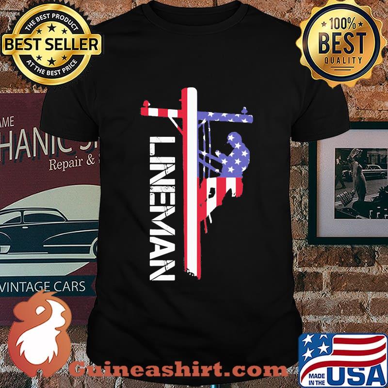 Official Lineman American Flag shirt